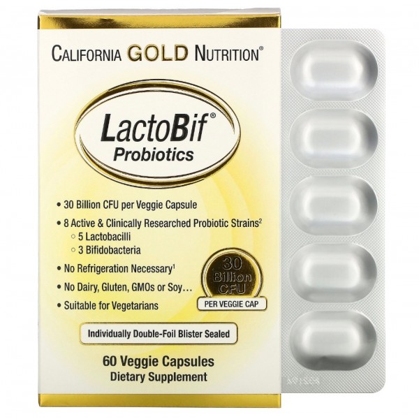 Пробіотики LactoBif, 30 млрд КОЕ, 20 капсул