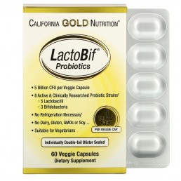 Пробиотики LactoBif, 5 млрд КОЕ, 20 капсул